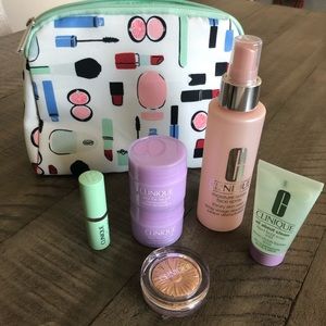 NEW Clinique skincare and makeup (bag included)